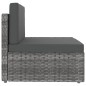 vidaXL Juego de muebles de jardín 5 piezas ratán sintético gris vidaXL Juego de muebles de jardín 5 piezas ratán sintético gris