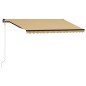 vidaXL Toldo automático retráctil amarillo y blanco 400x300 cm vidaXL Toldo automático retráctil amarillo y blanco 400x300 cm