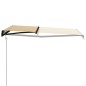 vidaXL Toldo automático retráctil amarillo y blanco 400x300 cm vidaXL Toldo automático retráctil amarillo y blanco 400x300 cm