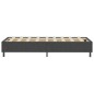 vidaXL Cama box spring tela gris oscuro 100x200 cm vidaXL Cama box spring tela gris oscuro 100x200 cm
