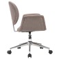 vidaXL Sillas de comedor giratorias 4 unidades tela color gris taupe vidaXL Sillas de comedor giratorias 4 unidades tela color gris taupe