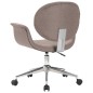 vidaXL Sillas de comedor giratorias 4 unidades tela color gris taupe vidaXL Sillas de comedor giratorias 4 unidades tela color gris taupe