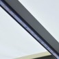 vidaXL Toldo retráctil manual con LED crema 300x250 cm vidaXL Toldo retráctil manual con LED crema 300x250 cm