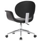 vidaXL Silla de oficina giratoria de cuero sintético negro vidaXL Silla de oficina giratoria de cuero sintético negro