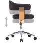 vidaXL Sillas de comedor giratorias 4 unidades cuero sintético negro vidaXL Sillas de comedor giratorias 4 unidades cuero sintético negro