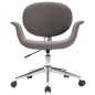 vidaXL Sillas de comedor giratorias 2 unidades tela gris vidaXL Sillas de comedor giratorias 2 unidades tela gris