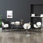 vidaXL Sillas de comedor giratorias 4 unidades cuero sintético blanco vidaXL Sillas de comedor giratorias 4 unidades cuero sintético blanco