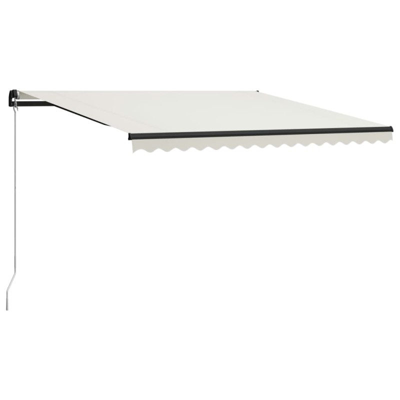 vidaXL Toldo manual retráctil color crema 400x300 cm vidaXL Toldo manual retráctil color crema 400x300 cm