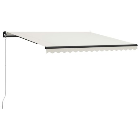 vidaXL Toldo manual retráctil color crema 400x300 cm