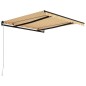 vidaXL Toldo manual retráctil amarillo y blanco 300x250 cm vidaXL Toldo manual retráctil amarillo y blanco 300x250 cm