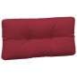 vidaXL Cojines para palets 3 unidades tela rojo tinto