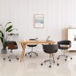vidaXL Sillas de comedor giratorias 4 uds tela gris vidaXL Sillas de comedor giratorias 4 uds tela gris