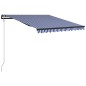 vidaXL Toldo automático retráctil azul y blanco 300x250 cm vidaXL Toldo automático retráctil azul y blanco 300x250 cm
