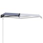 vidaXL Toldo automático retráctil azul y blanco 300x250 cm vidaXL Toldo automático retráctil azul y blanco 300x250 cm