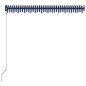 vidaXL Toldo automático retráctil azul y blanco 300x250 cm vidaXL Toldo automático retráctil azul y blanco 300x250 cm