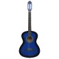 vidaXL Guitarra clásica para principiantes con funda azul 4/4 39" vidaXL Guitarra clásica para principiantes con funda azul 4/4 39"