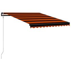 vidaXL Toldo retráctil automático naranja y marrón 350x250 cm