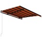 vidaXL Toldo retráctil automático naranja y marrón 350x250 cm vidaXL Toldo retráctil automático naranja y marrón 350x250 cm