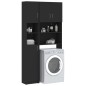 vidaXL Mueble para lavadora madera de ingeniería negro vidaXL Mueble para lavadora madera de ingeniería negro
