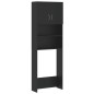 vidaXL Mueble para lavadora madera de ingeniería negro vidaXL Mueble para lavadora madera de ingeniería negro