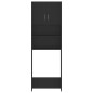 vidaXL Mueble para lavadora madera de ingeniería negro vidaXL Mueble para lavadora madera de ingeniería negro