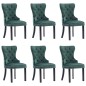 vidaXL Sillas de comedor 6 unidades terciopelo verde oscuro vidaXL Sillas de comedor 6 unidades terciopelo verde oscuro