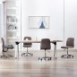 vidaXL Silla de comedor 4 unidades de tela gris taupe vidaXL Silla de comedor 4 unidades de tela gris taupe