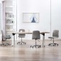 vidaXL Sillas de comedor 4 unidades tela gris claro vidaXL Sillas de comedor 4 unidades tela gris claro