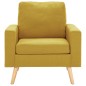 vidaXL Juego de sofás de 2 piezas tela amarillo