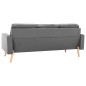 vidaXL Conjunto de sofás de 2 piezas tela gris claro vidaXL Conjunto de sofás de 2 piezas tela gris claro