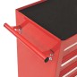 vidaXL Carro para herramientas con 10 cajones acero rojo vidaXL Carro para herramientas con 10 cajones acero rojo