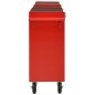 vidaXL Carro para herramientas con 21 cajones acero rojo vidaXL Carro para herramientas con 21 cajones acero rojo