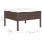 vidaXL Set muebles de jardín 6 piezas y cojines ratán sintético marrón vidaXL Set muebles de jardín 6 piezas y cojines ratán sintético marrón