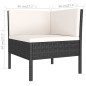 vidaXL Set de muebles de jardín 9 pzas y cojines ratán sintético negro vidaXL Set de muebles de jardín 9 pzas y cojines ratán sintético negro