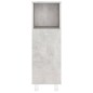 vidaXL Conjunto de muebles de baño 3 piezas aglomerado gris hormigón vidaXL Conjunto de muebles de baño 3 piezas aglomerado gris hormigón