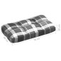 vidaXL Cojines para sofá de palets 7 uds estampado a cuadros grises vidaXL Cojines para sofá de palets 7 uds estampado a cuadros grises