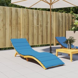 vidaXL Cojín de tumbona de tela Oxford azul 200x50x3 cm