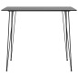 vidaXL Mesa alta y taburetes de bar 5 piezas negro y blanco