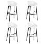 vidaXL Mesa alta y taburetes de bar 5 piezas blanco vidaXL Mesa alta y taburetes de bar 5 piezas blanco
