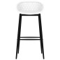 vidaXL Mesa alta y taburetes de bar 5 piezas blanco vidaXL Mesa alta y taburetes de bar 5 piezas blanco