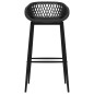 vidaXL Mesa alta y taburetes de bar 7 piezas negro vidaXL Mesa alta y taburetes de bar 7 piezas negro
