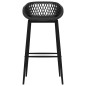 vidaXL Mesa alta y taburetes de bar 5 piezas negro vidaXL Mesa alta y taburetes de bar 5 piezas negro