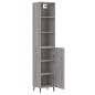 vidaXL Aparador alto madera contrachapada gris Sonoma 34,5x34x180 cm vidaXL Aparador alto madera contrachapada gris Sonoma 34,5x34x180 cm