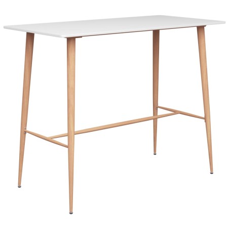vidaXL Set de muebles de bar de 7 piezas blanco