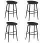 vidaXL Mesa alta y taburetes de bar 5 piezas blanco vidaXL Mesa alta y taburetes de bar 5 piezas blanco