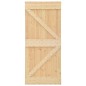 vidaXL Puerta corredera con herrajes madera maciza de pino 80x210 cm vidaXL Puerta corredera con herrajes madera maciza de pino 80x210 cm