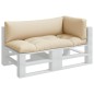 vidaXL Cojines para sofá de palets 3 unidades tela beige vidaXL Cojines para sofá de palets 3 unidades tela beige