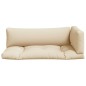 vidaXL Cojines para sofá de palets 3 unidades tela beige vidaXL Cojines para sofá de palets 3 unidades tela beige