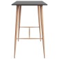 vidaXL Mesa alta y taburetes de bar 7 piezas negro vidaXL Mesa alta y taburetes de bar 7 piezas negro
