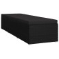 vidaXL Tumbonas de jardín y mesita 3 piezas ratán sintético negro vidaXL Tumbonas de jardín y mesita 3 piezas ratán sintético negro